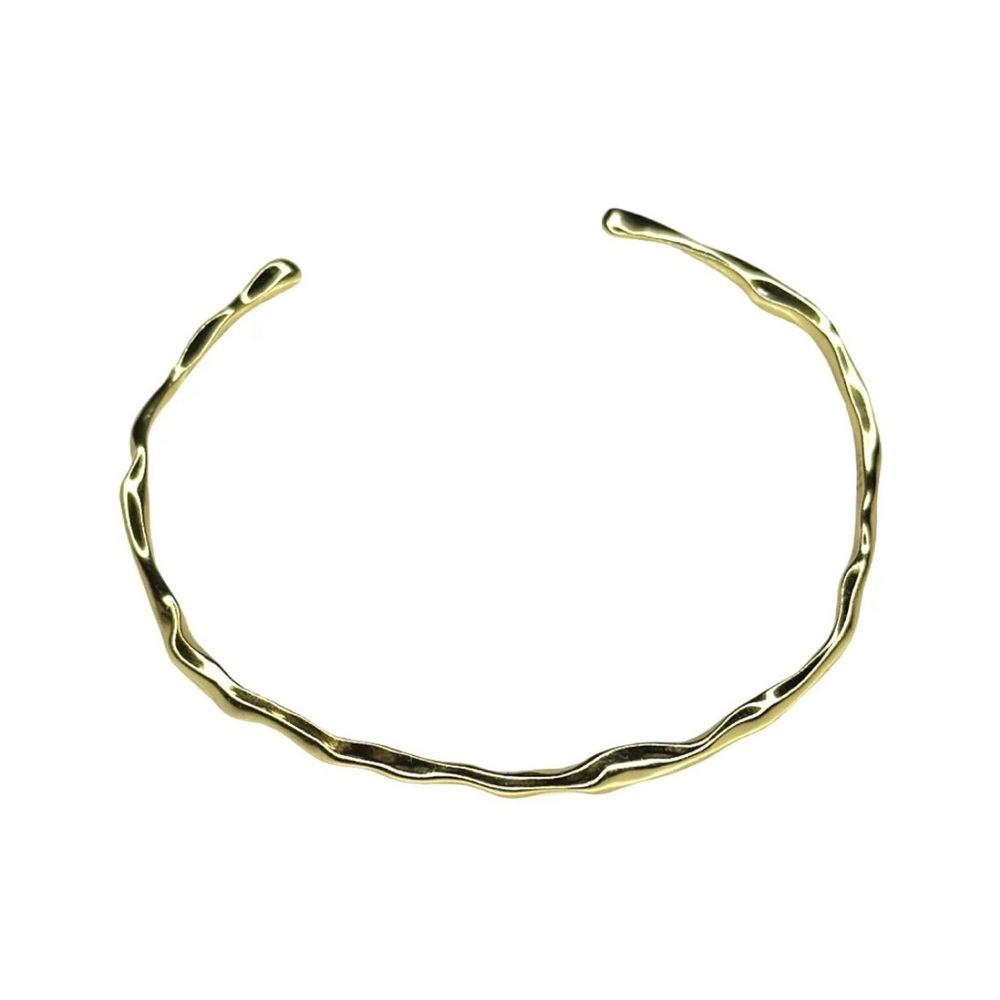 Lindsey Kate Thin Wave Cuff BNWT SOLD OUT 18k gold overlay